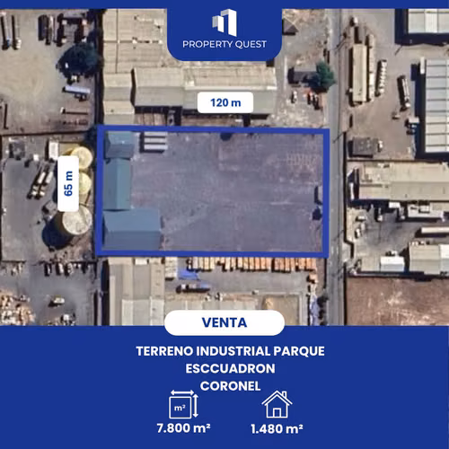 VENTA AMPLIO TERRENO INDUSTRIAL PARQUE ESCUADRON - CORONEL - Imagen 1
