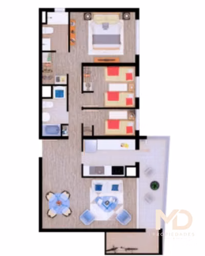 DEPARTAMENTO CERCANO A COMERCIO PORTAL DE QUILLOTA