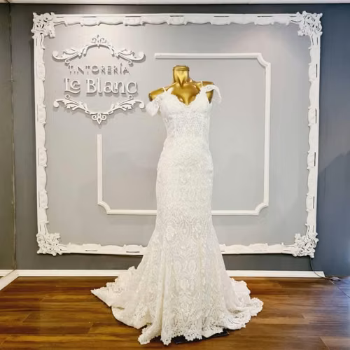 Vestido de novia rosa Clará