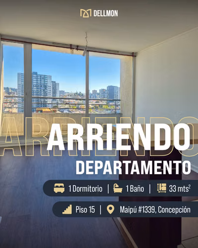 SE ARRIENDA DEPARTAMENTO 1D1B