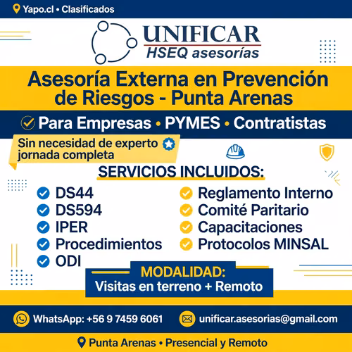 Asesoría Externa en Prevención de Riesgos - Punta Arenas
