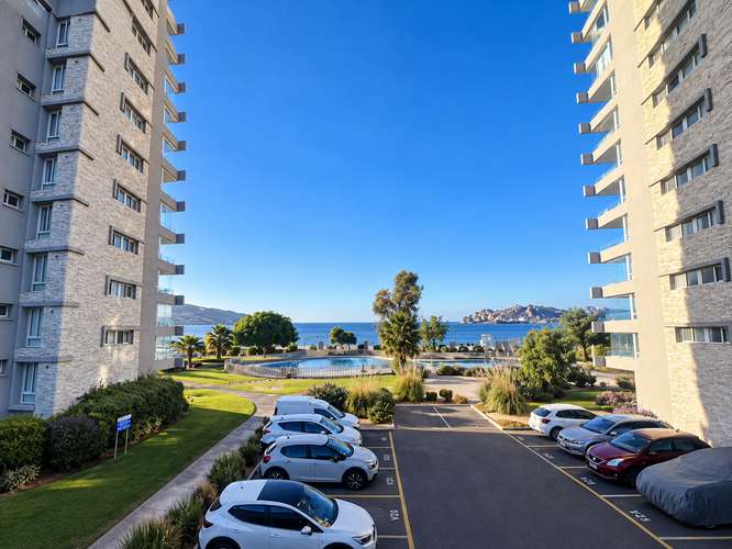 ARRIENDO DEPARTAMENTO EN LA HERRADURA COQUIMBO, 2 DORMITORIOS Y 1 BAÑO CON ÁREAS COMUNES, PISCINA,QUINCHOS,ACCESO DIRECTO A LA PLAYA, JACUZZI,SAUNA,GIMNASIO.