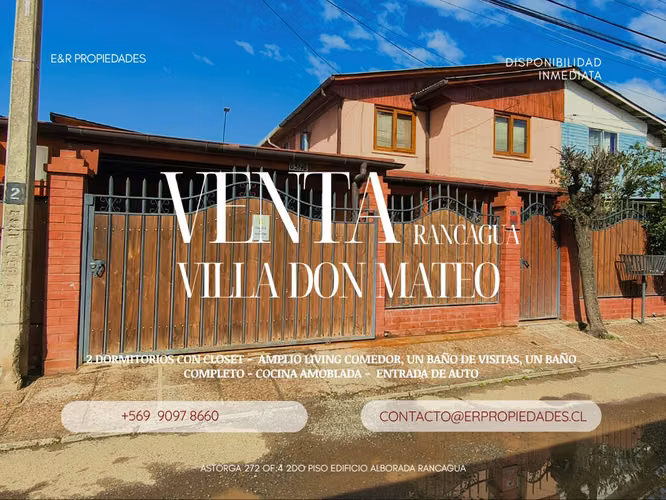 Venta Villa Don Mateo Rancagua