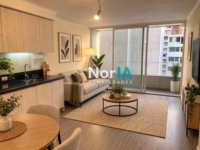 Arriendo Depto 1 dormitorio pasos metro moneda - Imagen 3