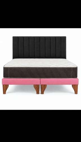 Cama 2 plazas europea mery y celta base dividida, con respaldo y patas