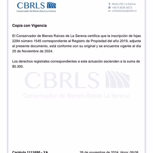 TERRENO EN EL ROMERO, CERCANO A LA SERENA - Imagen 3