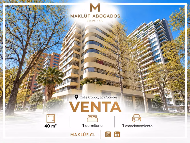 Departamento 1 dormitorio en venta, calle Callao, Las Condes - Imagen 1