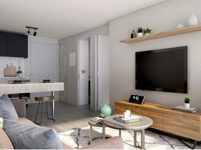 Venta Departamento Nuevo / 2 Dormitorios + 1 Baño / Barrio Italia / Santiago Centro