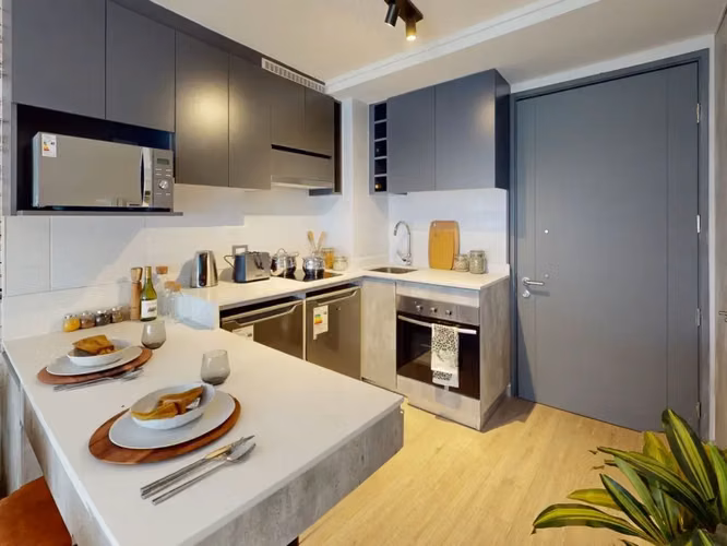 Venta Departamento Nuevo / 2 Dormitorios + 2 Baños / Barrio Italia / Santiago Centro