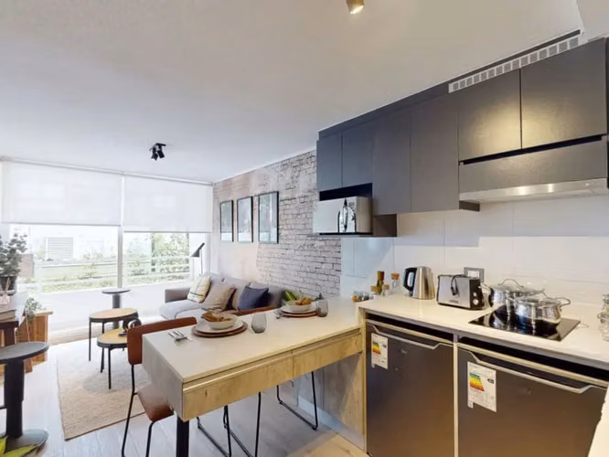 Venta Departamento Nuevo / 2 Dormitorios + 2 Baños / Barrio Italia / Santiago Centro