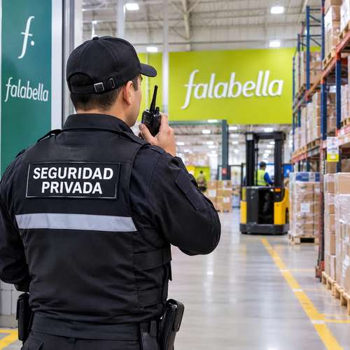 Guardia de Seguridad Femenina OS10 - Pauta 4x4 / Bodegas Falabella, Cerrillos