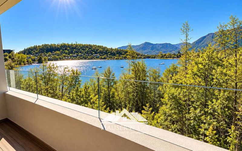 Departamento la Poza Pucón para 9 pers con vista al lago