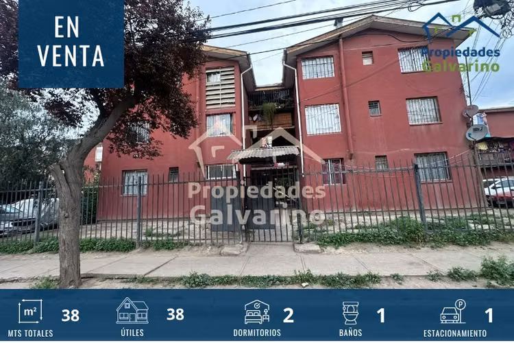 Departamento en venta de 2 dorm. en Quilicura