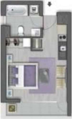 ARRIENDO HOMESTUDIO EN EDIFICIO CIVIC 3