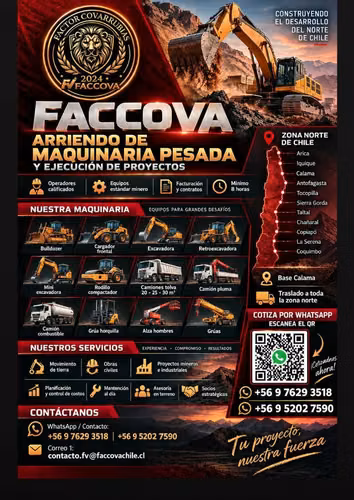 Arriendo de maquinaria