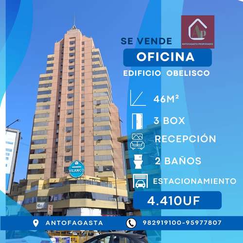 GRAN OPORTUNIDAD OFICINA EDIFICIO OBELISCO CON ESTACIONAMIENTO