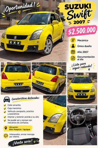  SUZUKI SWIFT 2007 – $2.500.000 