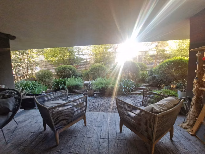 Grace Kelm arrienda¡Vive como en una casa en Ñuñoa! 4D + 3B + Jardín privado + 3 Estacionamientos
