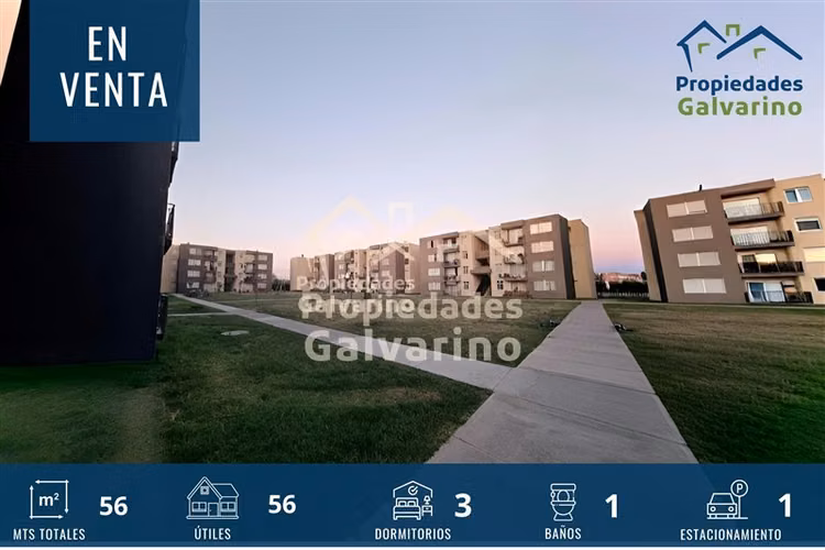 Depto en venta de 3 dorm en Valle Grande con Estacionamiento