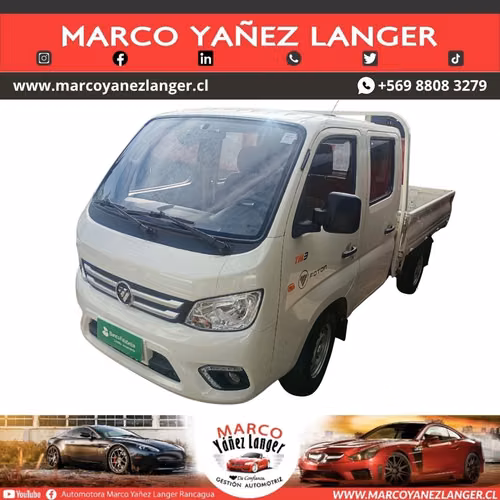 FOTON TM3 4X2 1.6 / AÑO 2025 / FACTURABLE / 27.955 KILOMETROS / EXCELENTE ESTADO