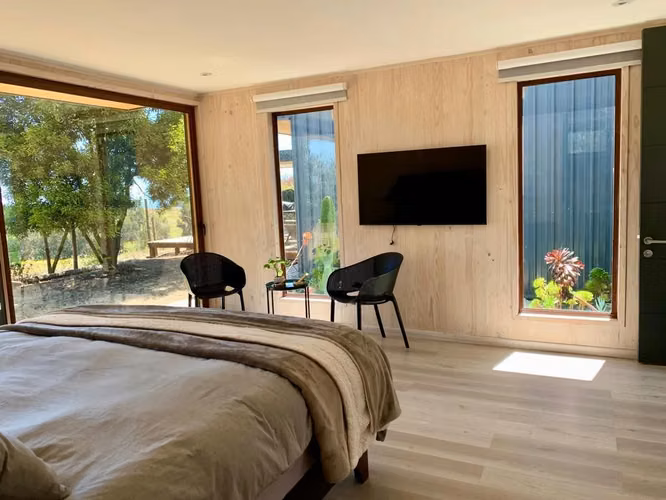Moderna De Amplios Espacios Y Jardines Piscina Temperada - Imagen 18