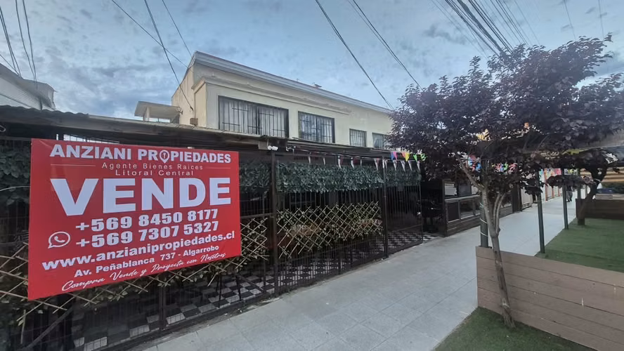  VENDE ANZIANI PROPIEDADES – Av. Carlos Alessandri, Algarrobo Centro
