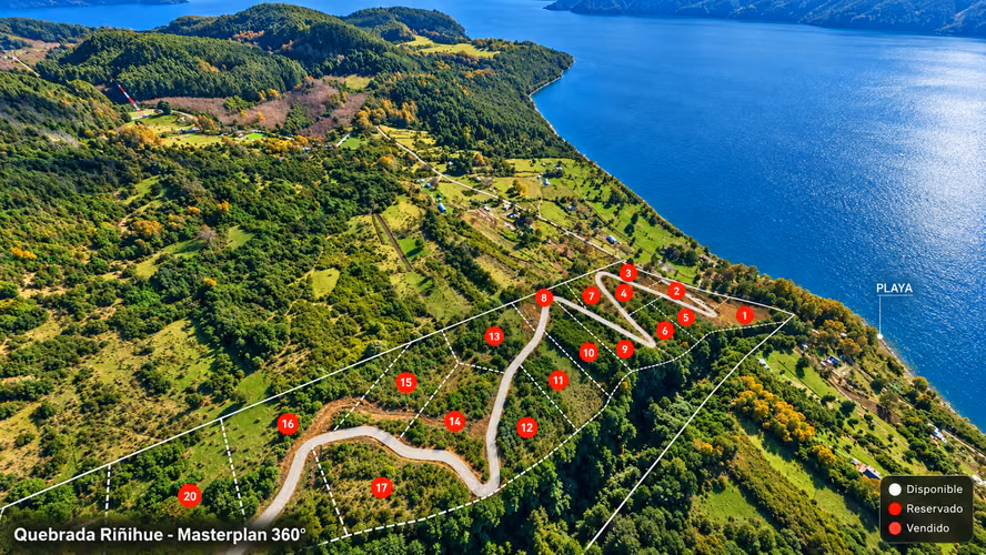Parcelas en Venta – Loteo Quebrada Riñihue | Sector Flor del Lago - Imagen 17