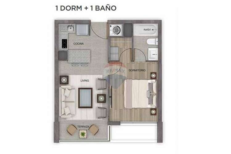 Moderno depto 1d, 1b con est., metro ñuble - Imagen 14