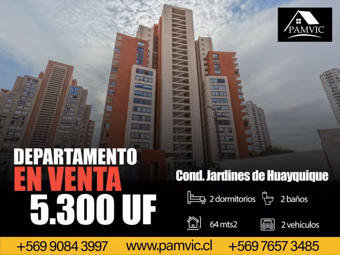 Departamento En Venta En Condominio Jardines De Huayquique