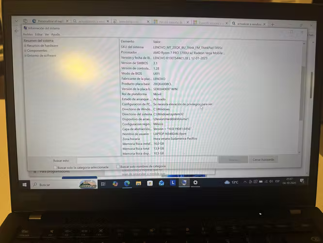 Laptop Lenovo Thinkpad T495s - Imagen 2