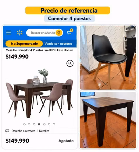 COMEDOR 4 PUESTOS - Imagen 2