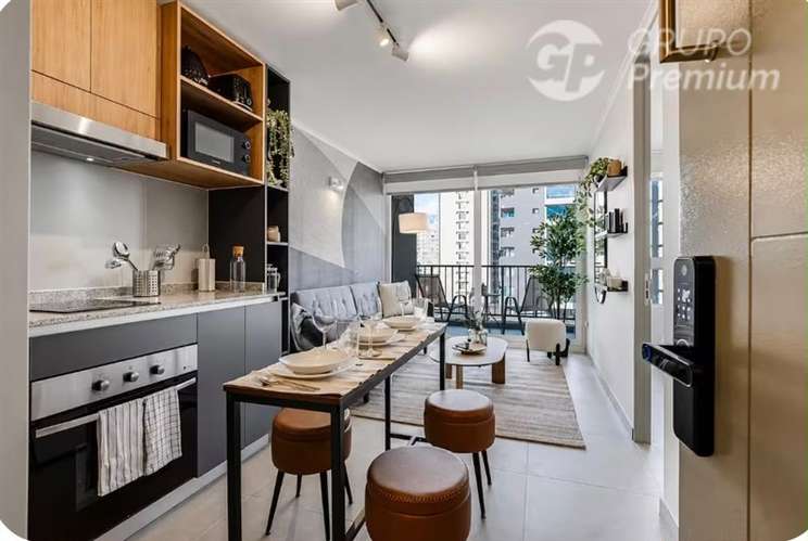 Departamento amoblado full en arriendo de 1 dorm. en Ñuñoa - Imagen 7