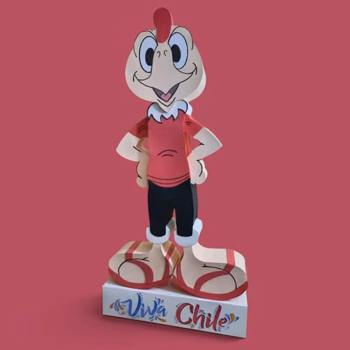 Piñatas, maquetas, personajes de cartón