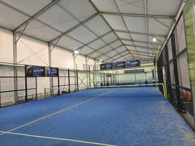 Carpa para eventos (Cancha de pádel).