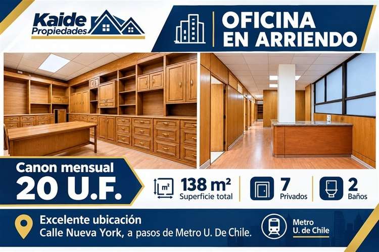 Oficina en arriendo Calle Nueva York, Centro Financiero