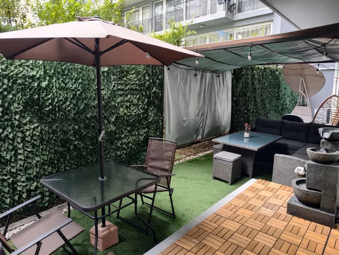 Departamento con jardín privado - Metro Las Torres