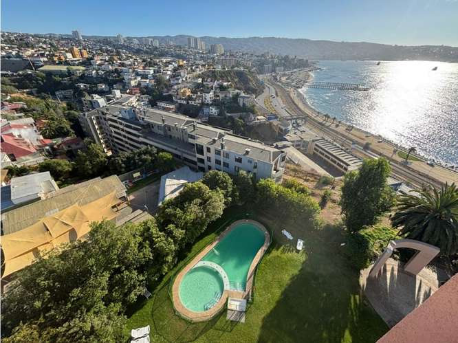 Departamento con Vista al Mar en Condominio Gran Océano, Recreo
