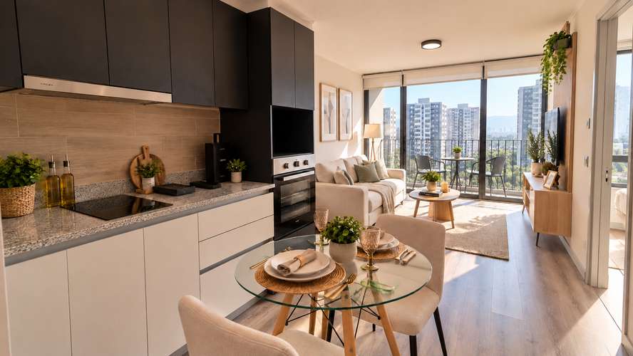 Arriendo Departamento 1 Dormitorio con Bodega Metro Mirador Vicuña Mackenna 6633