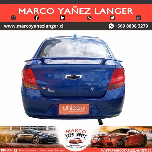 CHEVROLET SAIL 1.4 / AÑO 2016 / EXCELENTE ESTADO