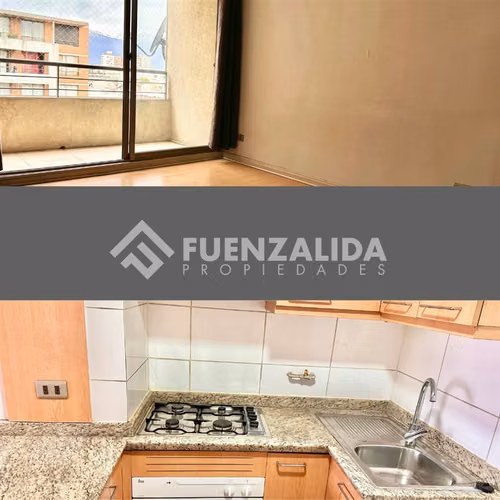 Depto Arriendo 1D-1B Terraza en Metro República (L1)