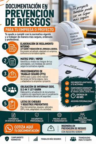 Documentación en prevención de Riegos