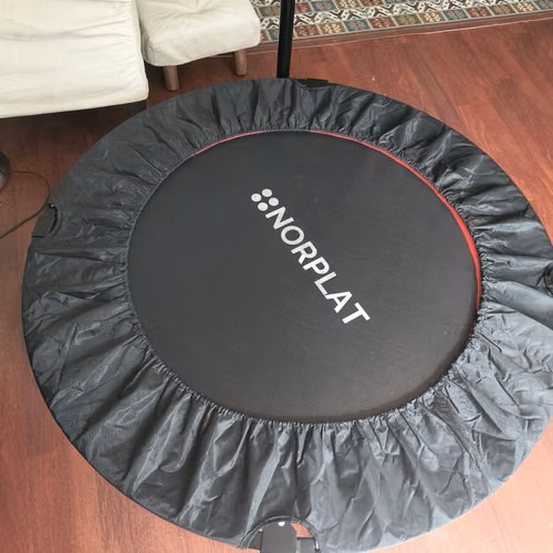 Trampolín Fitness Norplat Plegable 100 cm 1m Cama Elástica Negro