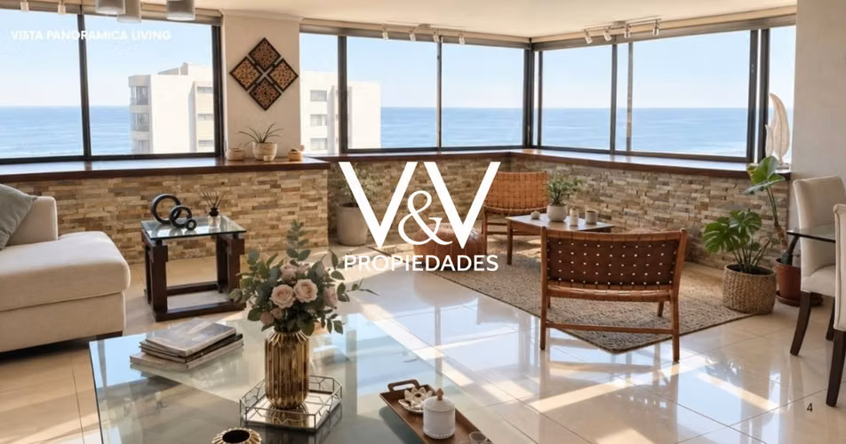  SE ARRIENDA DEPARTAMENTO CON HERMOSA VISTA AL MAR.