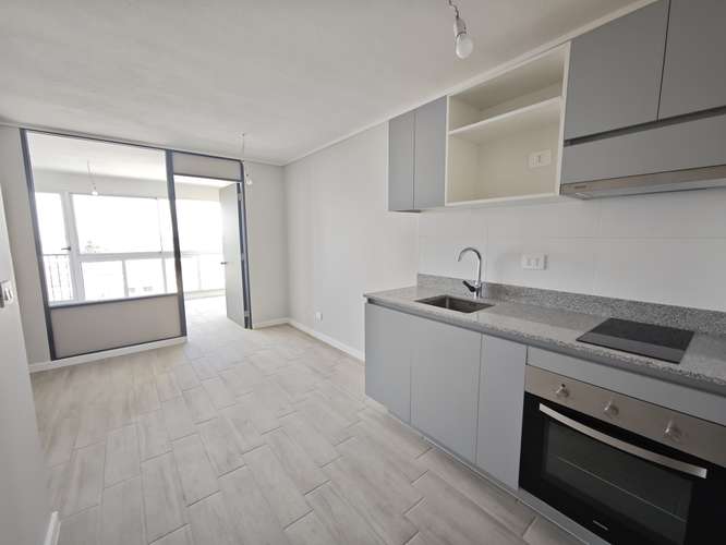 50% Arriendo depto nuevo 1D+1B+Bodega+Terraza+conexion a lavadora, Conchalí