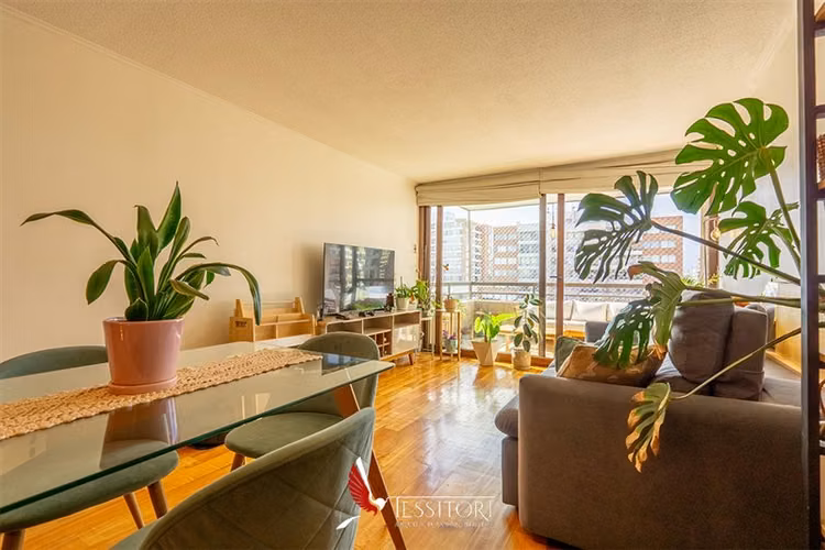 Depto 3D 2B con terraza y piscina, est. y bod. - Plaza Ñuñoa - Imagen 2