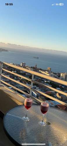 Valparaíso Preciosa Vista Mar, 2d2b Terraza, Piscina, Estacionamiento y Bodega