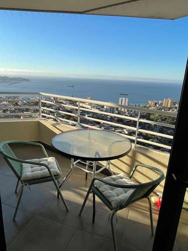 Valparaíso Preciosa Vista Mar, 2d2b Terraza, Piscina, Estacionamiento y Bodega