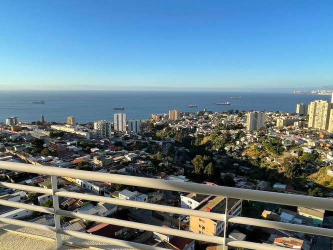 Valparaíso Preciosa Vista Mar, 2d2b Terraza, Piscina, Estacionamiento y Bodega