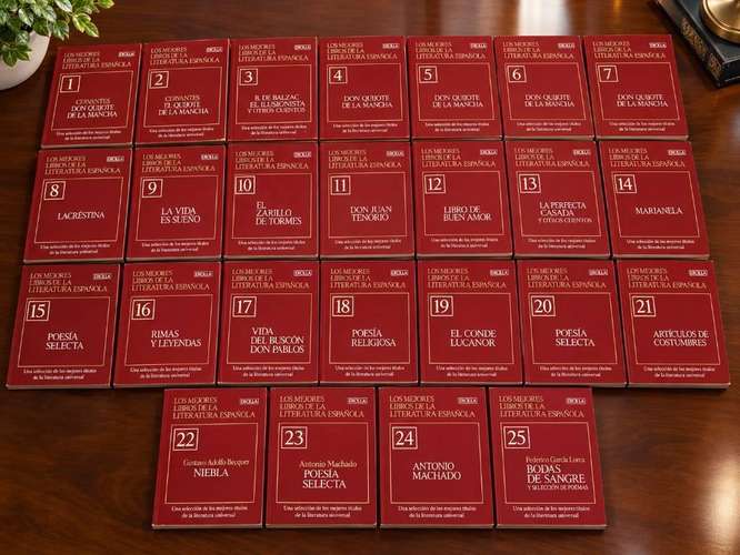COLECCIÓN COMPLETA – LOS MEJORES LIBROS DE LA LITERATURA ESPAÑOLA – ERCILLA