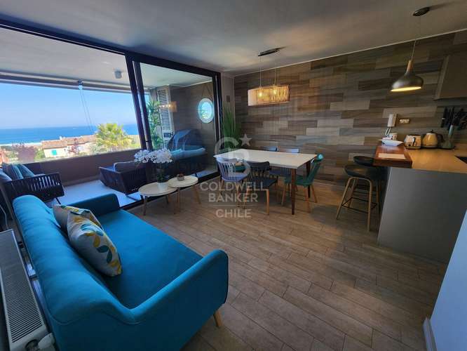 Arriendo Amoblado 3D/2B | Vista al Mar Santa Augusta